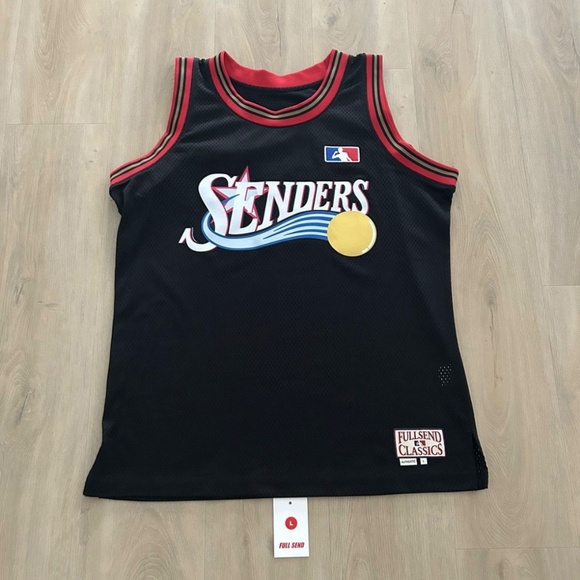 Full Send SENDERS 76ers Basketball Jersey - Picture 2 of 7
